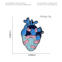 Band-Aid Anatomical Heart Enamel Pin
