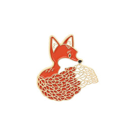 Forest Fox Enamel Pin