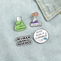 Woman in Science Enamel Pin