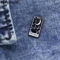 Moon Tarot Card Enamel Pin