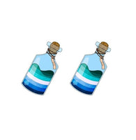Tiny Pride Flags (variety) Potion Bottle Stud Earrings