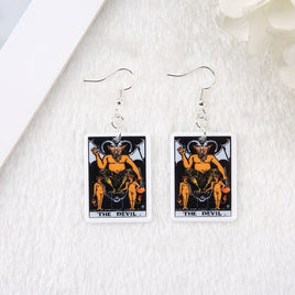 The Devil Tarot Card Earrings