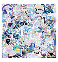 Mystery Sticker - Colorful Swirl Background