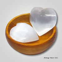 Selenite Heart Gemstone